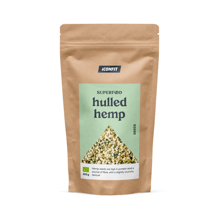 ICONFIT Organic Hulled Hemp Seeds (200 g)