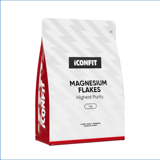 ICONFIT Magnesium Fine Flakes 1kg - 3D flat-bottom bag