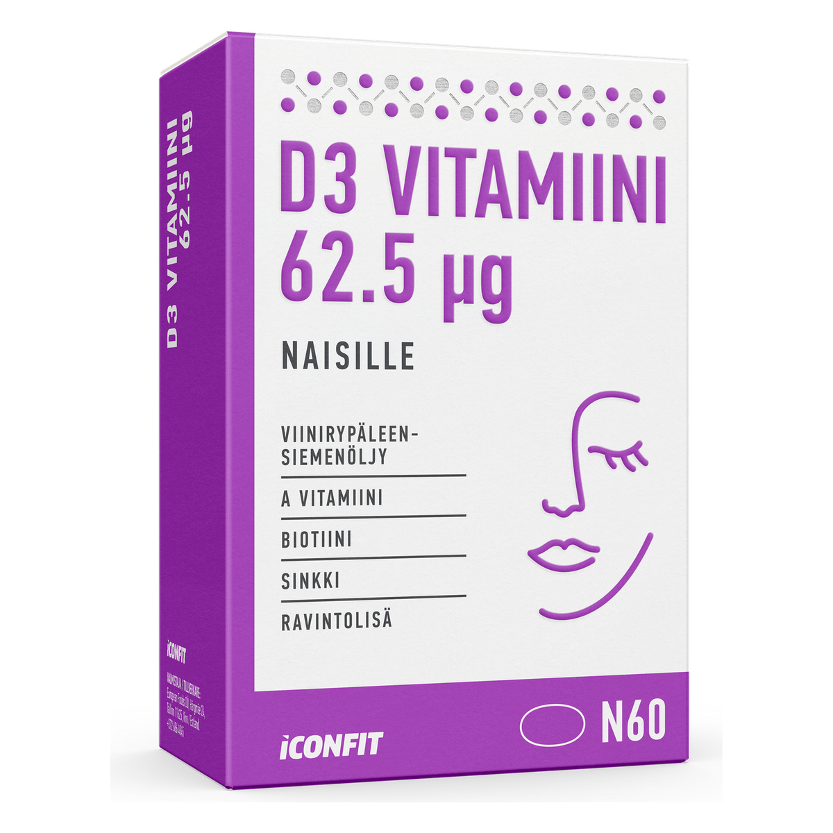 ICONFIT Vitamin D3 for women 2500 IU (60 kapsúl)