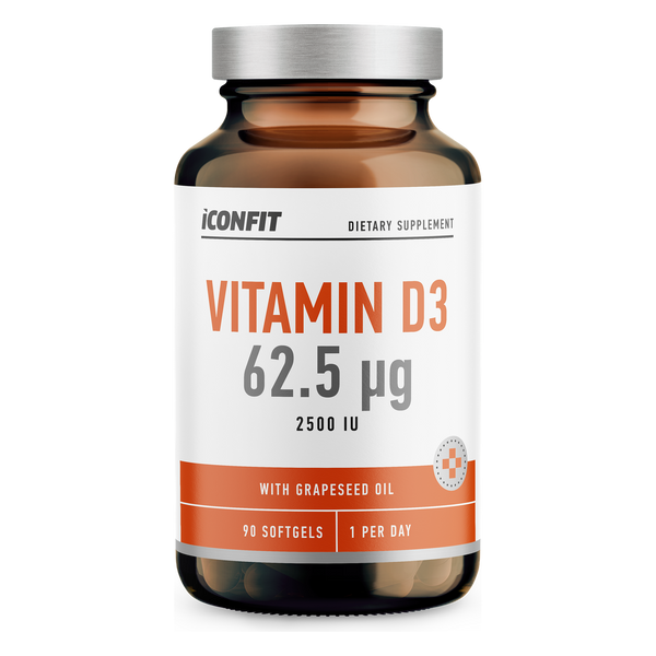 ICONFIT Vitamin D3 2500 IU (62.5 µg, 90 kapslí)